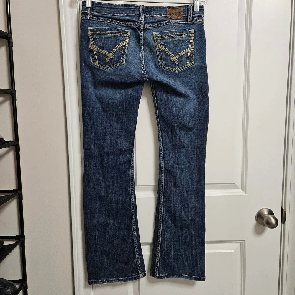 BKE Jeans Women 28 Blue Stella Bootcut Low Rise Stretch BKL5295R Medium Wash - Picture 11 of 11